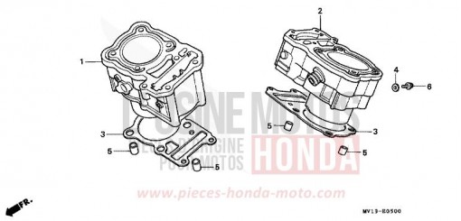 CYLINDER XRV750M de 1991