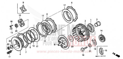 CLUTCH XL600VM de 1991