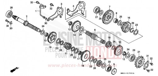 TRANSMISSION XL600VN de 1992