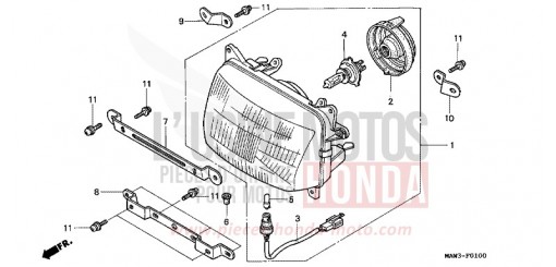 HEADLIGHT XL600VT de 1996