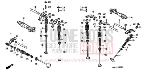 CAMSHAFT/VALVE XL600VT de 1996