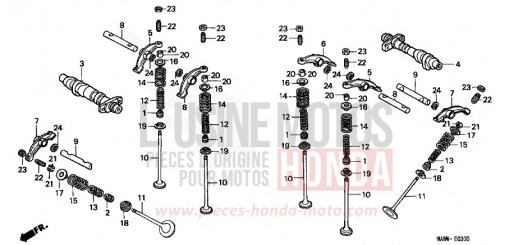 CAMSHAFT/VALVE XL600VV de 1997