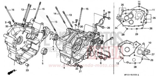 CRANKCASE XRV750S de 1995