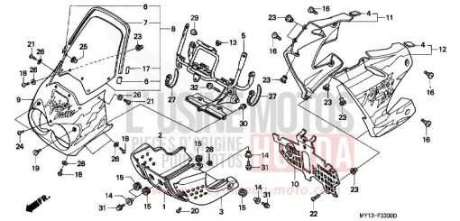 COWL XRV750R de 1994