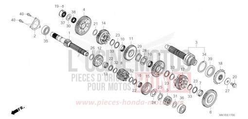 TRANSMISSION CB650RACR de 2024