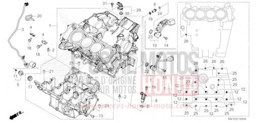 CRANKCASE CB650RACR de 2024