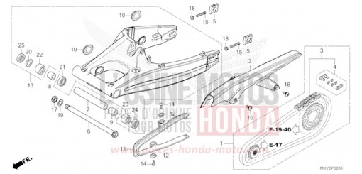 SWINGARM CB650RACR de 2024