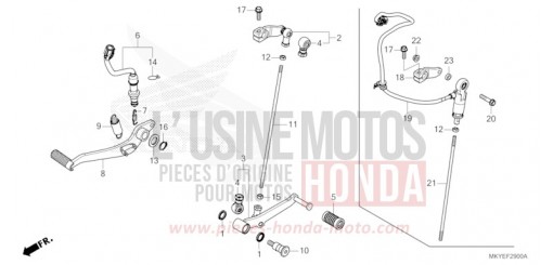 PEDAL CB650RACR de 2024