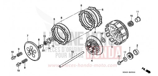 CLUTCH CR125RP de 1993