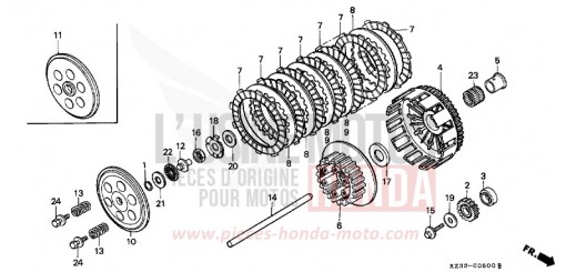 CLUTCH CR250RS de 1995