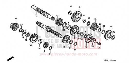 TRANSMISSION CR250RW de 1998