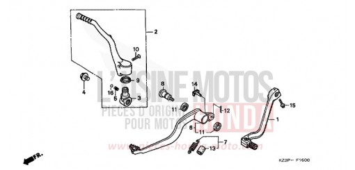 PEDAL CR250RW de 1998
