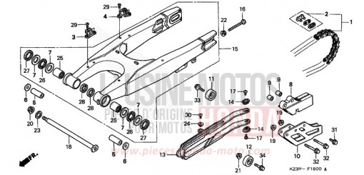SWINGARM CR250RW de 1998