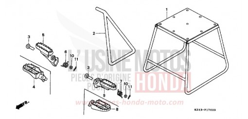 STAND/STEP CR125RV de 1997