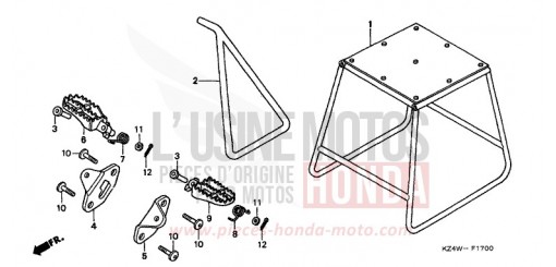 STAND/STEP CR125RW de 1998