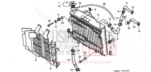 RADIATOR CR125RW de 1998