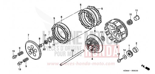 CLUTCH CR125RX de 1999