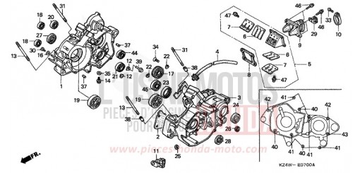 CRANKCASE CR125RX de 1999