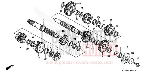TRANSMISSION CR125RX de 1999