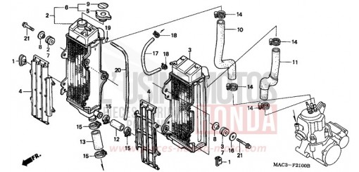 RADIATOR CR500RW de 1998