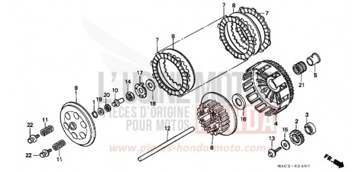 CLUTCH CR500RX de 1999