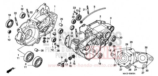 CRANKCASE CR500RX de 1999