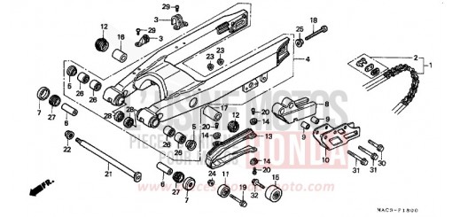 SWINGARM CR500RY de 2000