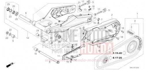 SWINGARM NSS750M de 2021