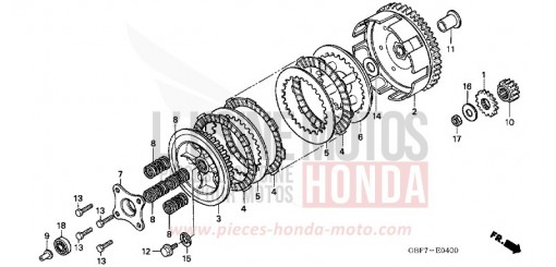 CLUTCH CR85R6 de 2006