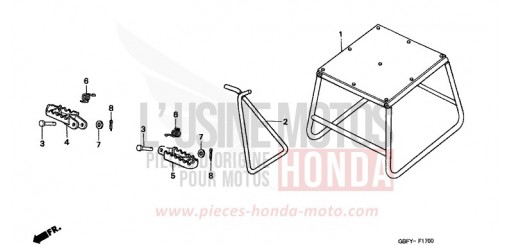 STAND/STEP CR80R1 de 2001