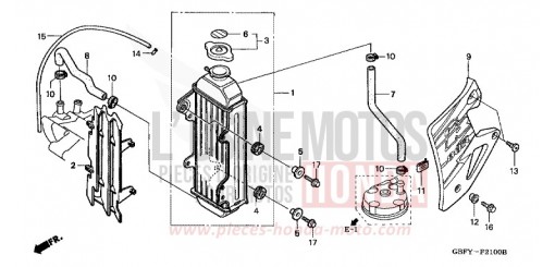 RADIATOR CR80R1 de 2001