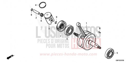 CRANKSHAFT CR85R7 de 2007