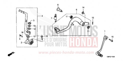 PEDAL CR85R7 de 2007