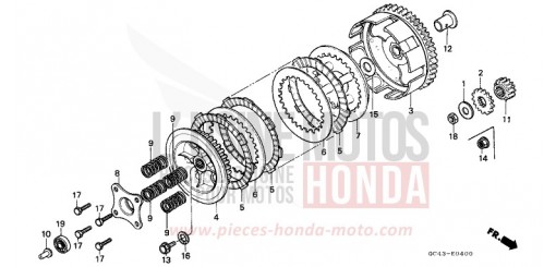 CLUTCH CR80R2F de 1985