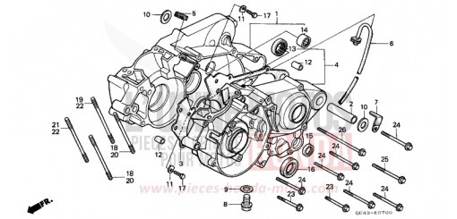 CRANKCASE CR80RK de 1989