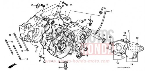 CRANKCASE CR80RL de 1990