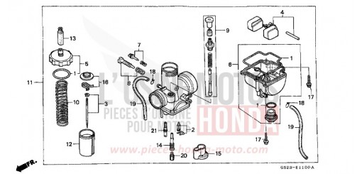 CARBURETOR CR80RL de 1990