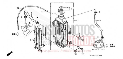 RADIATOR CR85RB3 de 2003