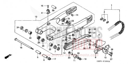 SWINGARM CR85RB5 de 2005