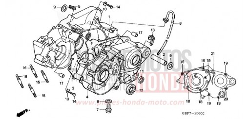 CRANKCASE CR85RB6 de 2006