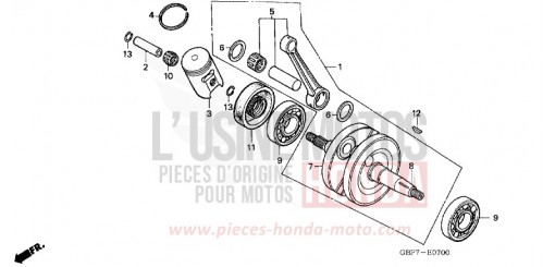 CRANKSHAFT CR85RB6 de 2006
