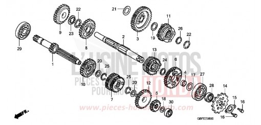 TRANSMISSION CR85RB7 de 2007