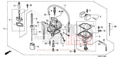 CARBURETOR CR85RB7 de 2007