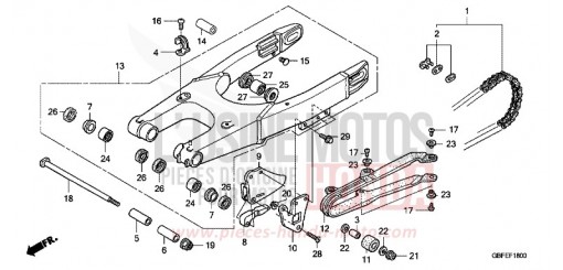 SWINGARM CR85RB7 de 2007