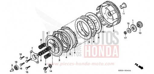 CLUTCH CR80RS de 1995