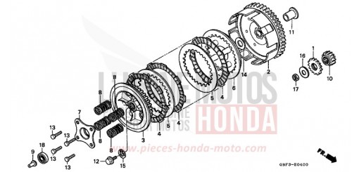 CLUTCH CR80RW de 1998