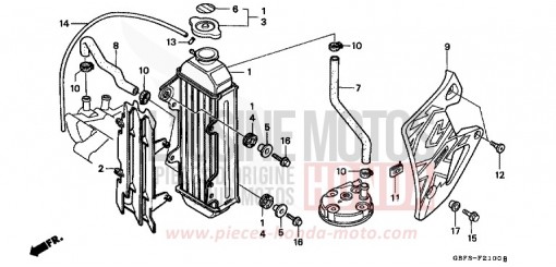 RADIATOR CR80RX de 1999