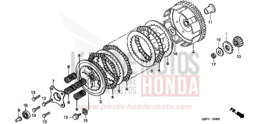 CLUTCH CR80RY de 2000