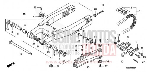 FORCELLONE CRF150R9 di 2009