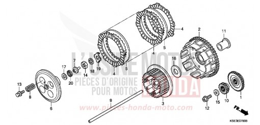 CLUTCH CRF150RC de 2012